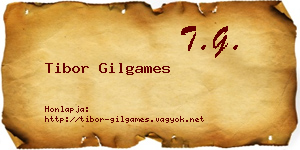 Tibor Gilgames névjegykártya